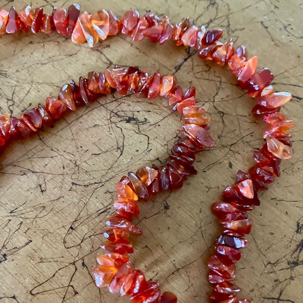 Carnelian Gemstone Necklace